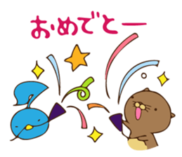 The sea otter singing a cappella 2 sticker #8003029