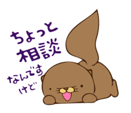 The sea otter singing a cappella 2 sticker #8003032