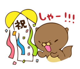 The sea otter singing a cappella 2 sticker #8003033