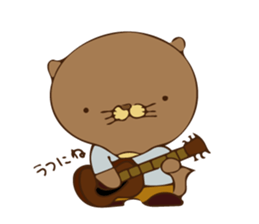 The sea otter singing a cappella 2 sticker #8003038