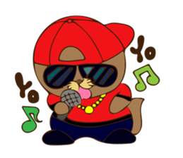 The sea otter singing a cappella 2 sticker #8003039