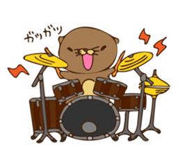 The sea otter singing a cappella 2 sticker #8003043