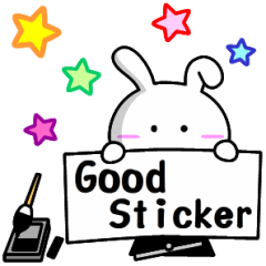 Lady rabbit 2 (Calligraphy talk)