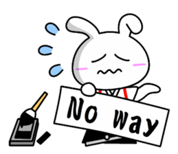 Lady rabbit 2 (Calligraphy talk) sticker #8003089