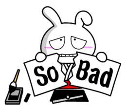 Lady rabbit 2 (Calligraphy talk) sticker #8003090