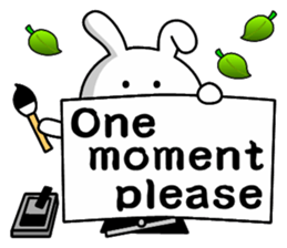 Lady rabbit 2 (Calligraphy talk) sticker #8003111