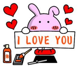 Lady rabbit 2 (Calligraphy talk) sticker #8003121