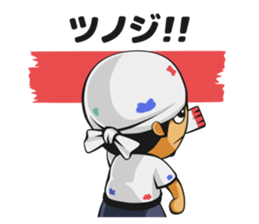 TOSHI of a painting teacher sticker #8004046