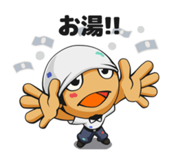 TOSHI of a painting teacher sticker #8004053