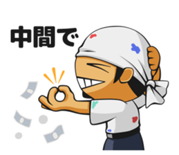 TOSHI of a painting teacher sticker #8004060