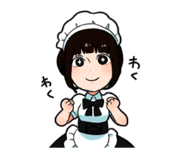 Maid from North Tenjin, Fukuoka, Japan sticker #8004224