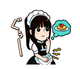Maid from North Tenjin, Fukuoka, Japan sticker #8004230
