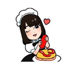Maid from North Tenjin, Fukuoka, Japan sticker #8004237