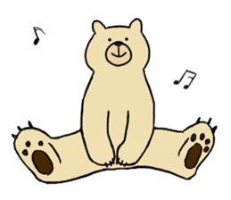 Gentle Bear and his friend sticker #8005405