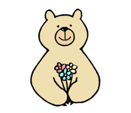 Gentle Bear and his friend sticker #8005406