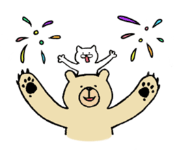 Gentle Bear and his friend sticker #8005407