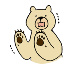Gentle Bear and his friend sticker #8005411