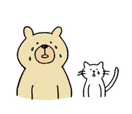 Gentle Bear and his friend sticker #8005412