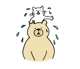 Gentle Bear and his friend sticker #8005413