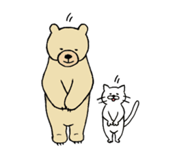 Gentle Bear and his friend sticker #8005415