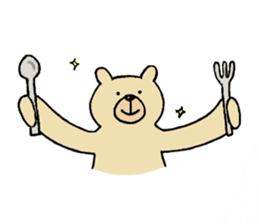 Gentle Bear and his friend sticker #8005421