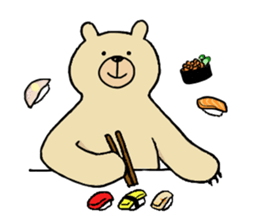 Gentle Bear and his friend sticker #8005422