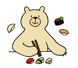 Gentle Bear and his friend sticker #8005422