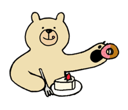 Gentle Bear and his friend sticker #8005423