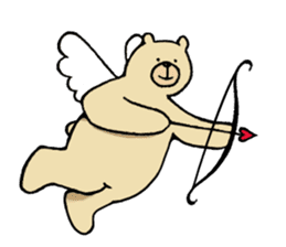 Gentle Bear and his friend sticker #8005429