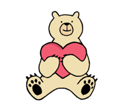 Gentle Bear and his friend sticker #8005430