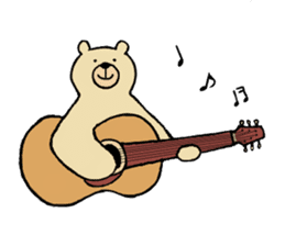 Gentle Bear and his friend sticker #8005432