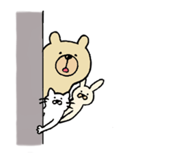 Gentle Bear and his friend sticker #8005433