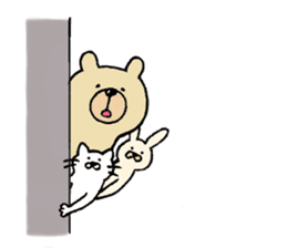 Gentle Bear and his friend sticker #8005433