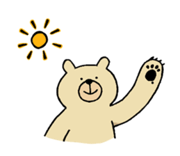 Gentle Bear and his friend sticker #8005439