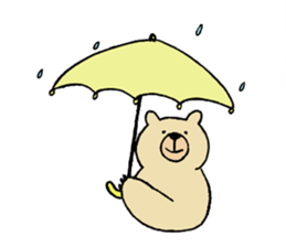 Gentle Bear and his friend sticker #8005440