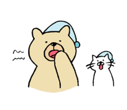 Gentle Bear and his friend sticker #8005442