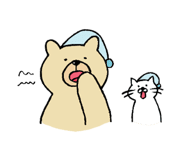 Gentle Bear and his friend sticker #8005442