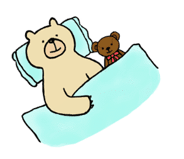 Gentle Bear and his friend sticker #8005443