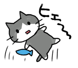 Exciting cat!! sticker #8005499