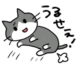 Exciting cat!! sticker #8005507