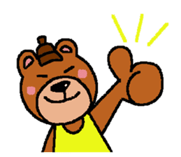 Mr. Bear (the part-time worker) sticker #8006011