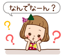 The Kansai word of the girl. sticker #8006370