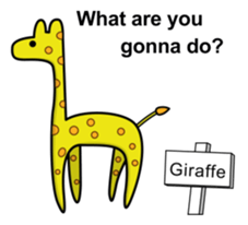 The amiable animals (English) sticker #8006459