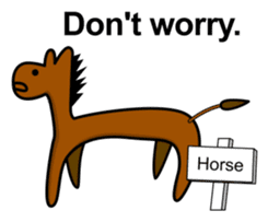 The amiable animals (English) sticker #8006475