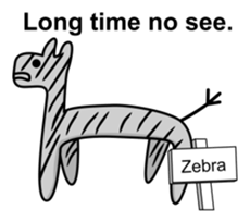 The amiable animals (English) sticker #8006476