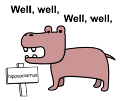 The amiable animals (English) sticker #8006479