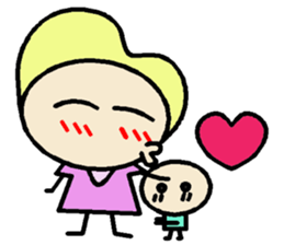 Mother and Big Baby sticker #8007061