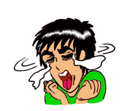 Man with a hot heart sticker #8007766