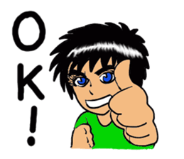 Man with a hot heart sticker #8007770