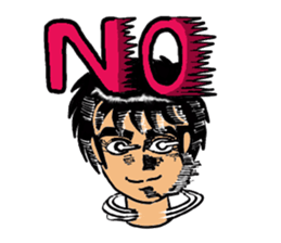 Man with a hot heart sticker #8007771